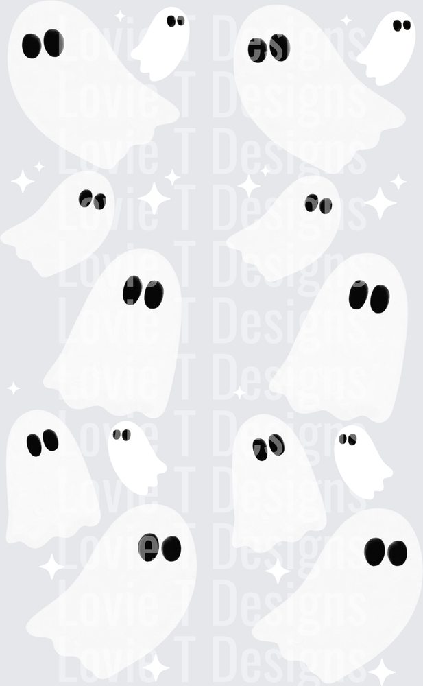 Boo Ghostie white & Black Sleeves
