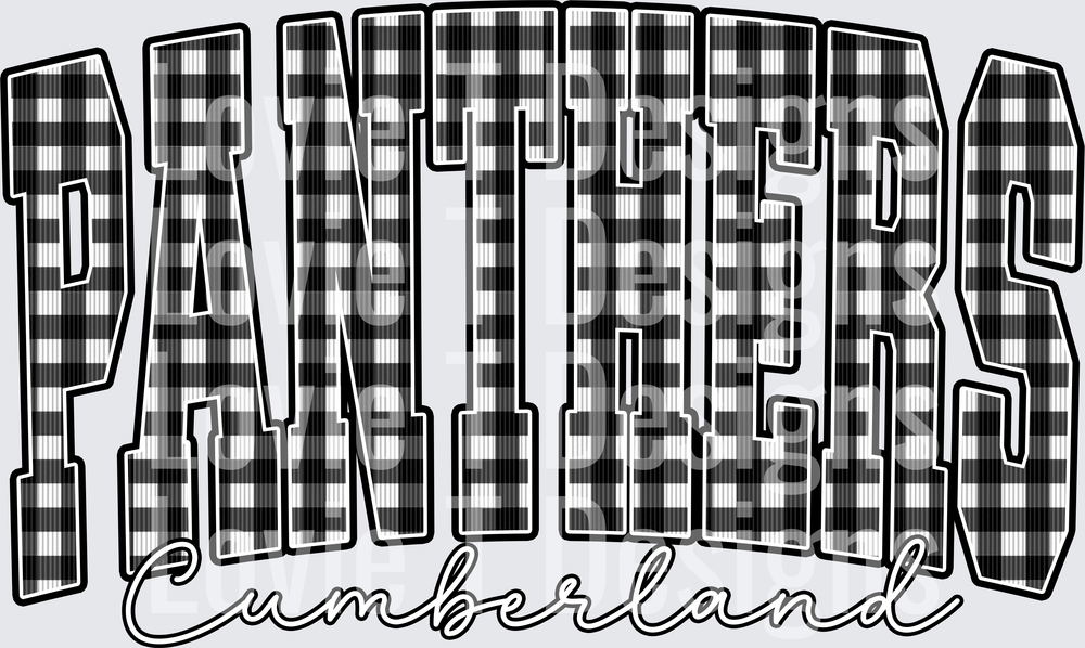 PANTHERS CUMBERLAND BLACK GINGAM