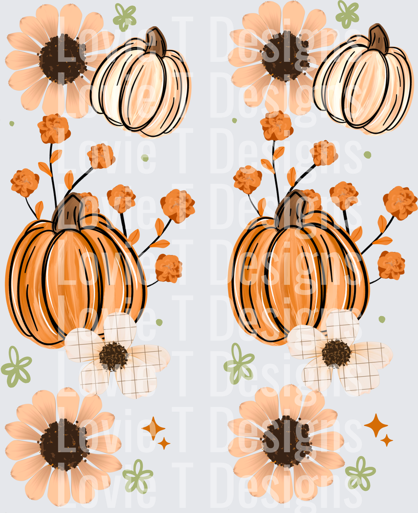 Plaid pumpkins sleeves