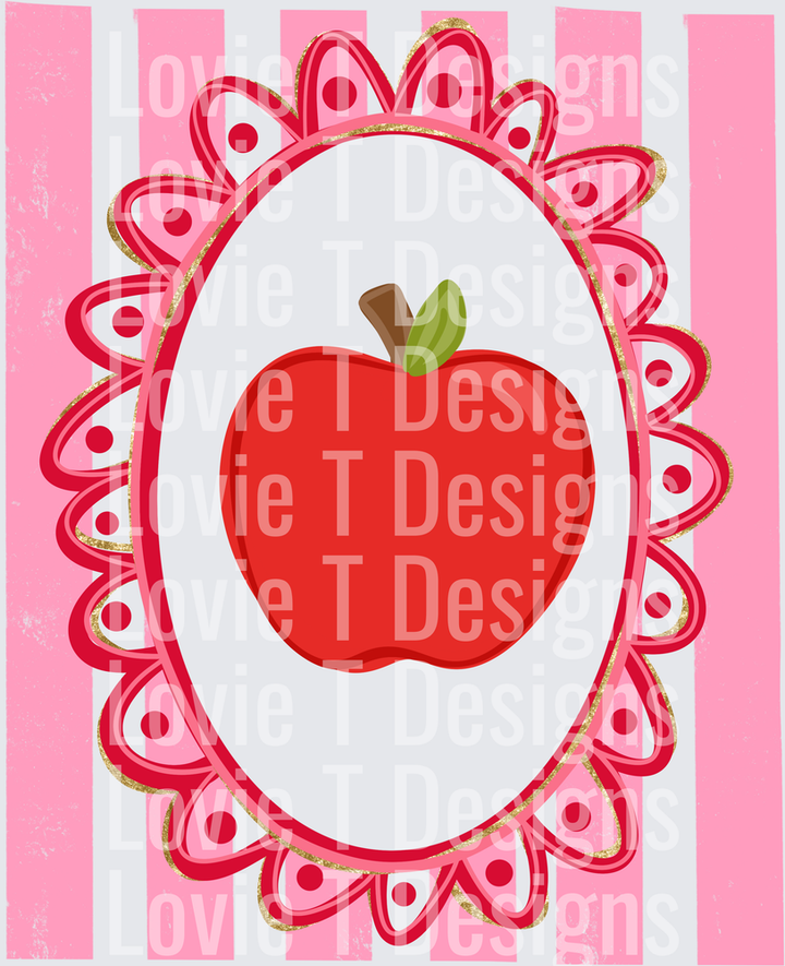 STRIPE APPLE NO BOW