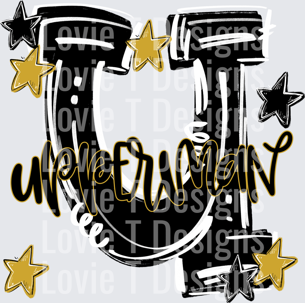 HYPESQUAD UPPERMAN BLACK VEGAS GOLD AND WHITE