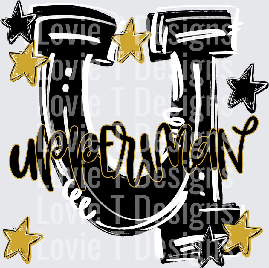 HYPESQUAD UPPERMAN BLACK VEGAS GOLD AND WHITE