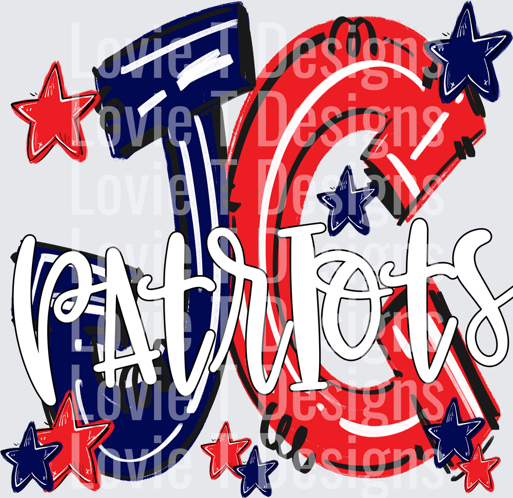 REORDER - HYPE JC PATRIOTS NAVY AND RED