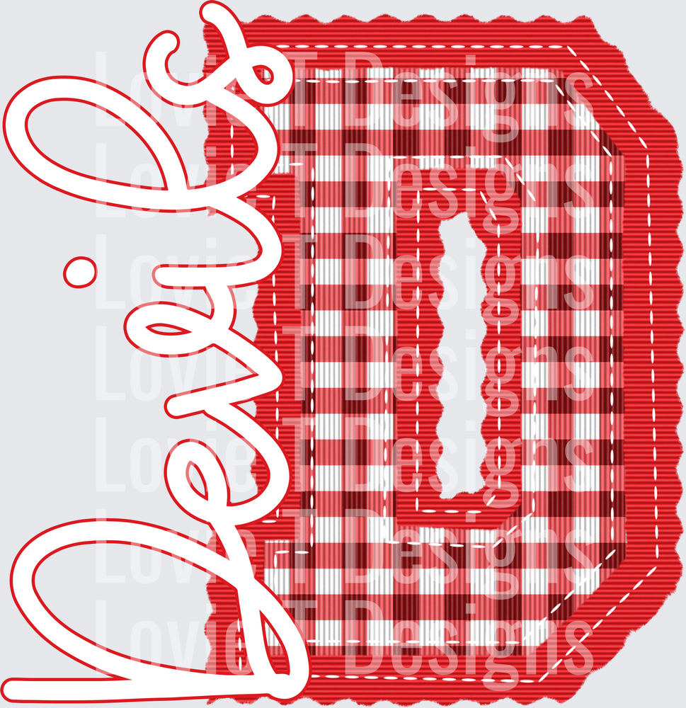 LETTERMAN STITCH RED D DEVILS