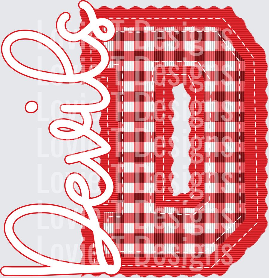 LETTERMAN STITCH RED D DEVILS
