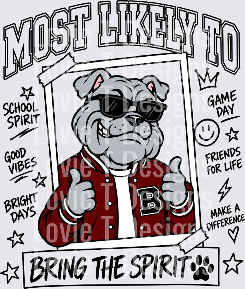 MOST LIKELY BULLDOG MAROON