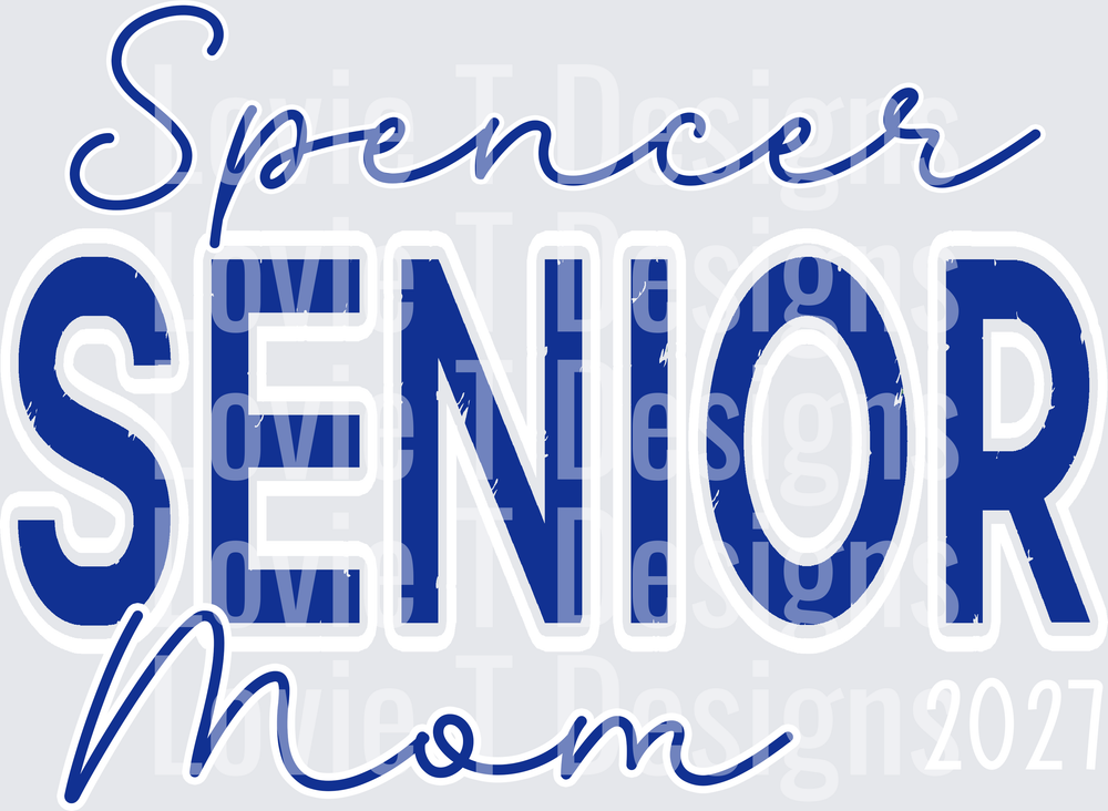 Senior Mom Spencer Royal and White