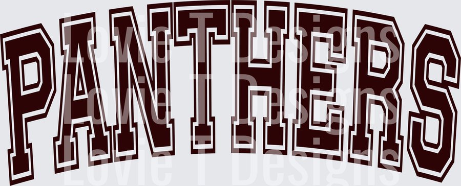 VARSITY ARCHED PANTHERS MAROON