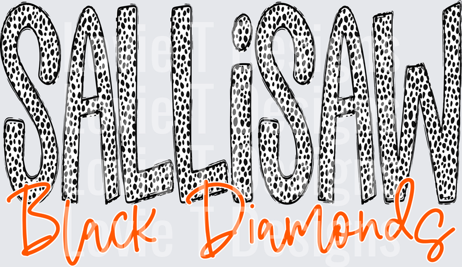 DOTS SALLISAW BLACK DIAMONDS ORANGE