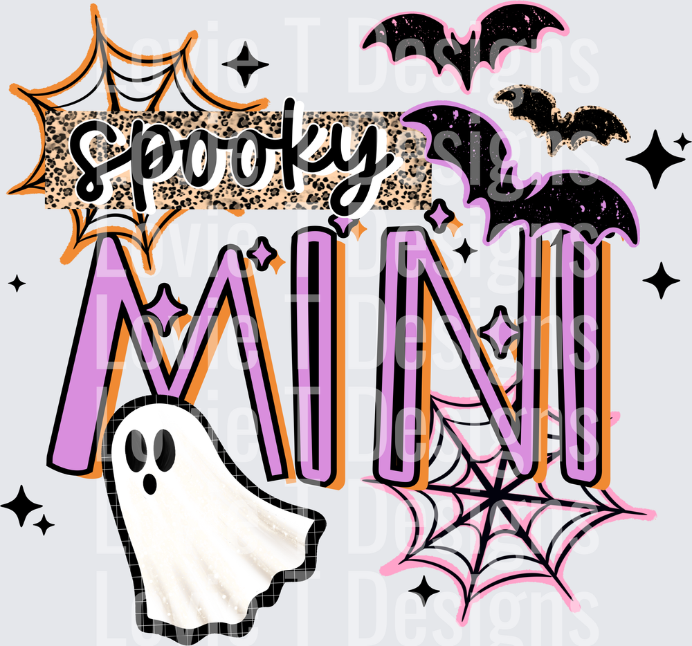 SPOOKY MINI Halloween DTF transfer design