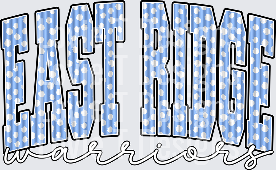 EAST RIDGE WARRIORS BABY BLUE DOT