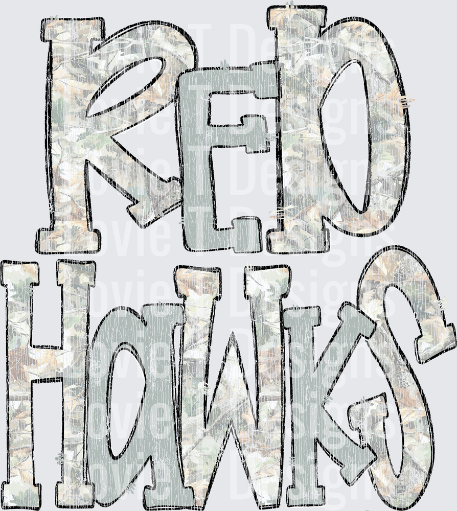 DOT DOT CHECK CAMO RED HAWKS TEXTURE 2