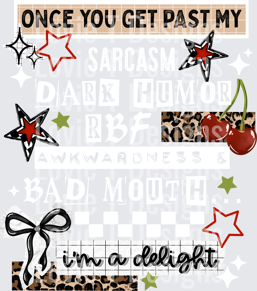 I_m a delight white
