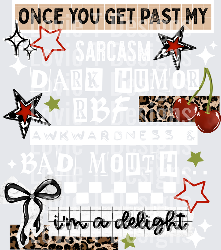 I_m a delight white
