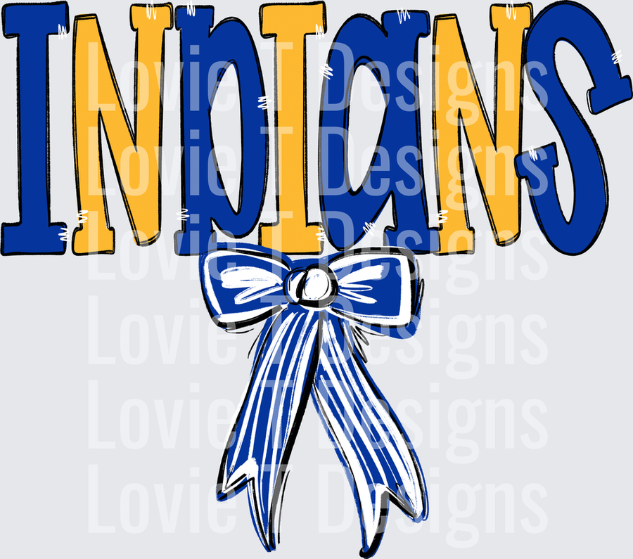SPIRIT STACK BOW INDIANS ROYAL AND YELLOW