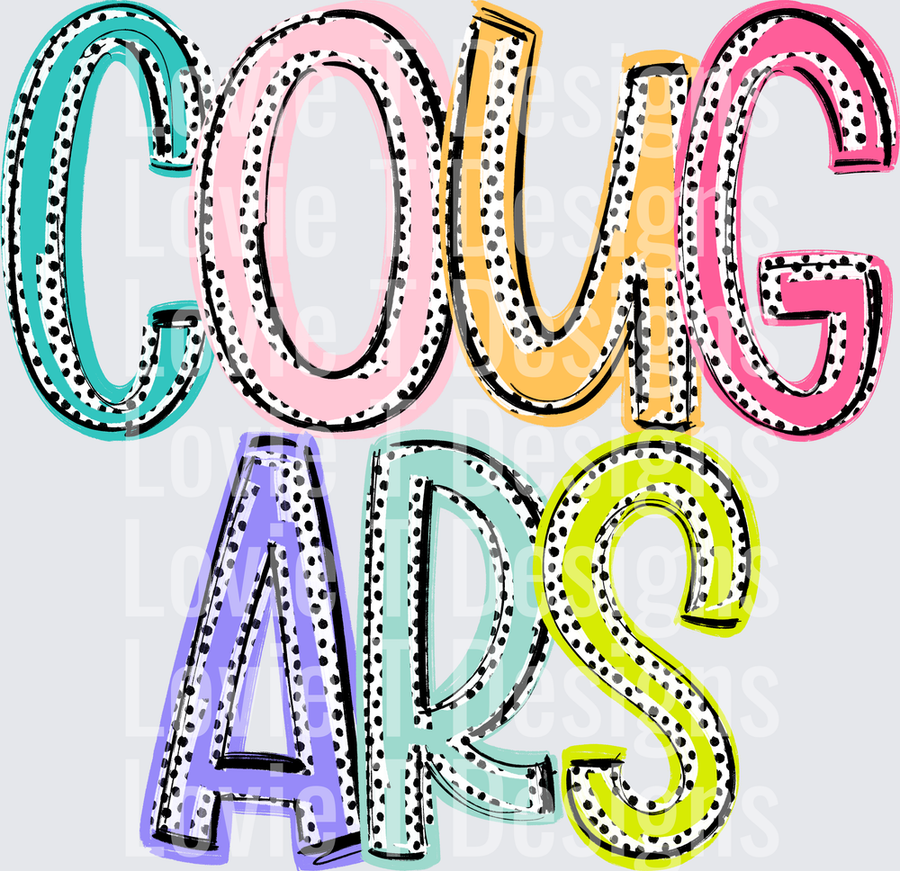 COUGARS DIXIE DOT MASCOTS