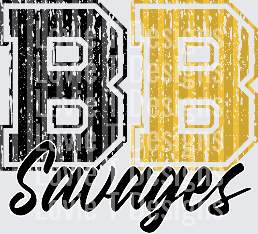 PEP RALLY SCHOOL COLORS BB SAVAGES VEGAS AND BLACK