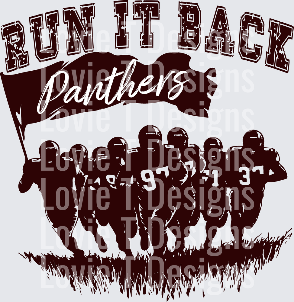 RUN IT BACK MAROON PANTHERS