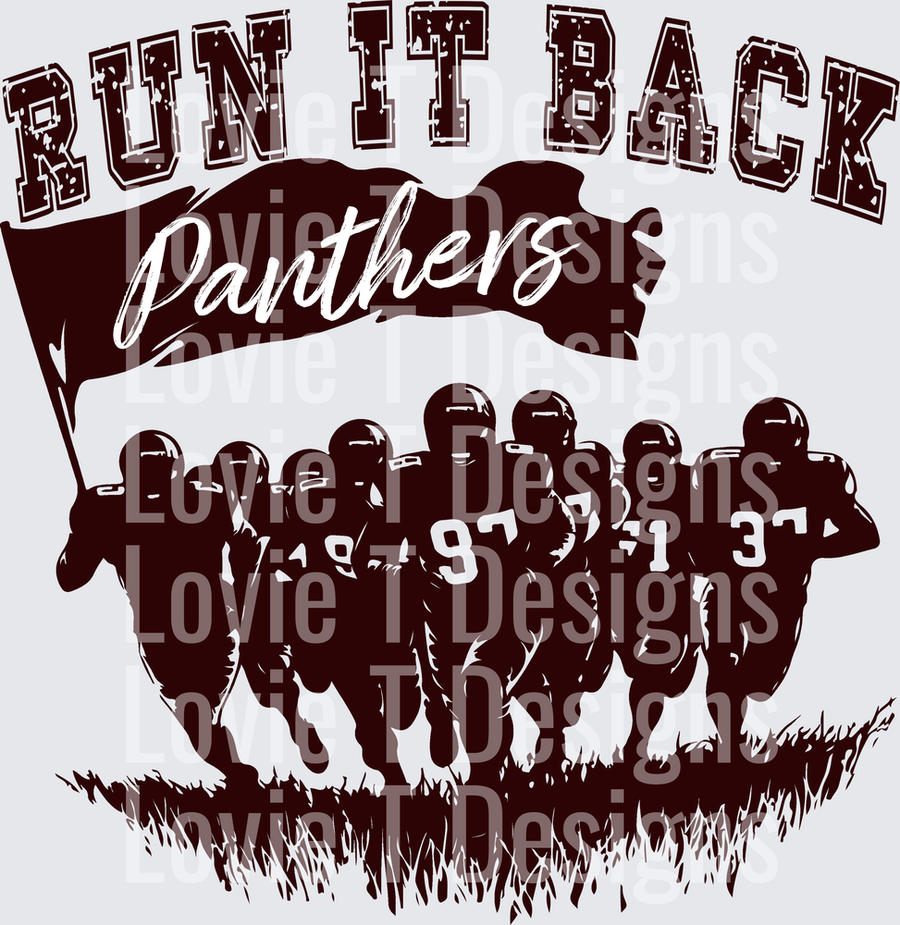 RUN IT BACK MAROON PANTHERS