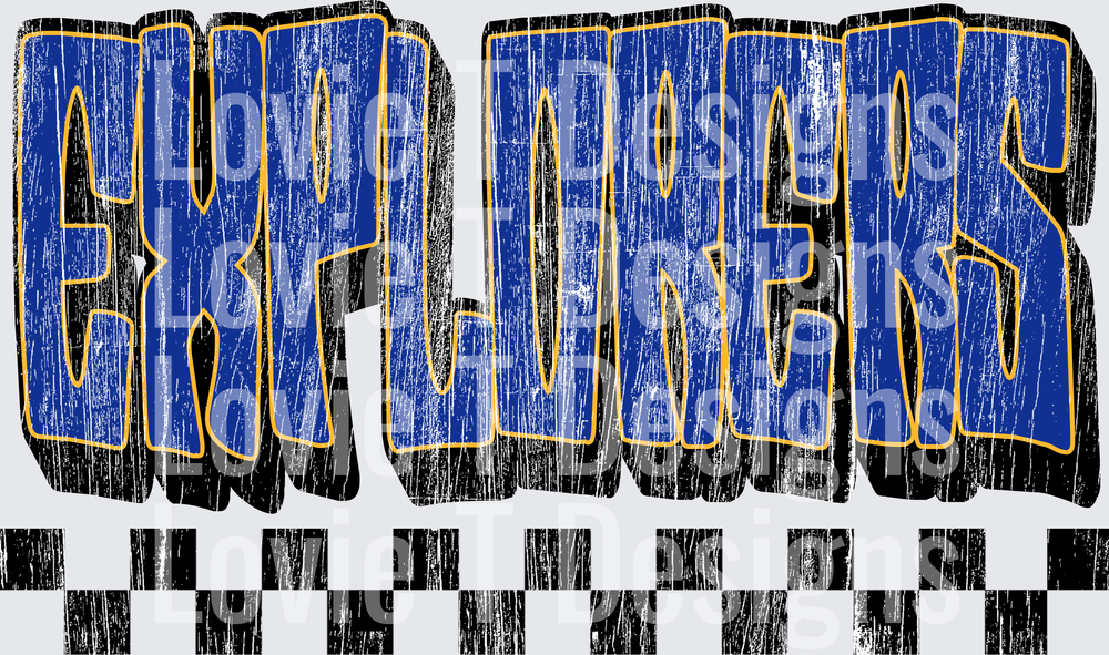 EXPLORERS CHECKERS DISTRESSED TEXTURE 4