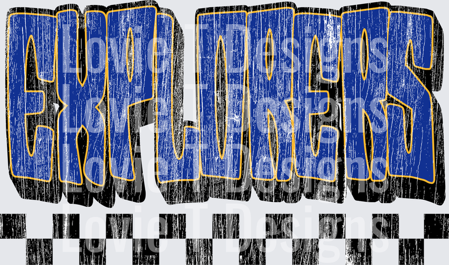 EXPLORERS CHECKERS DISTRESSED TEXTURE 4