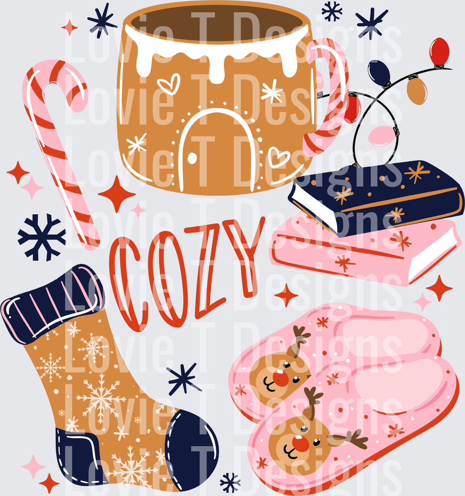 Cozy Winter DTF transfer design