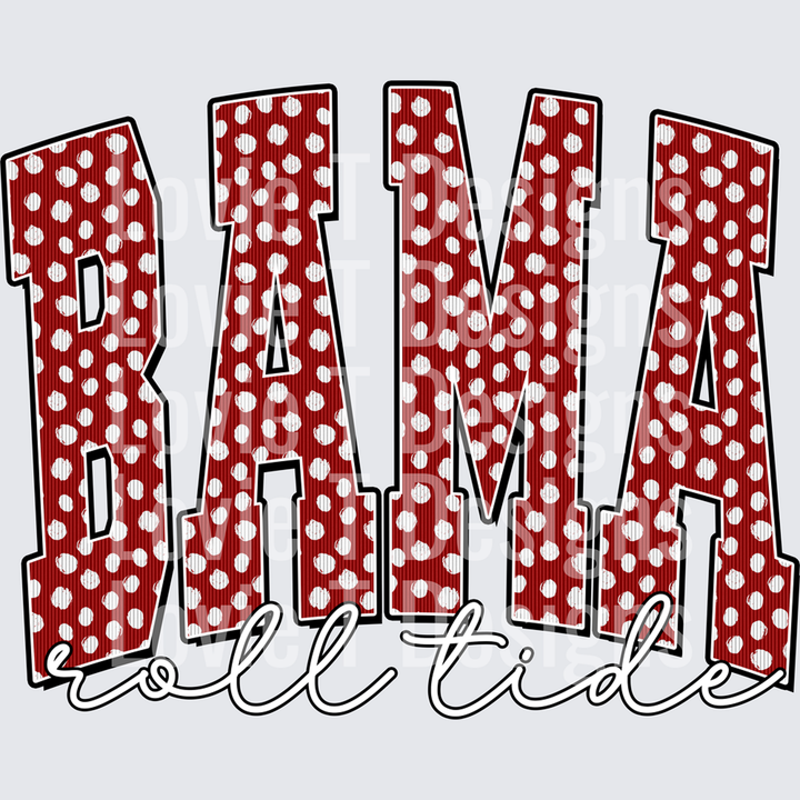Bama Crimson Dot – DTF Transfer – product image