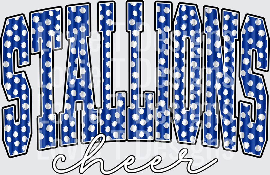 STALLIONS CHEER BLUE DOT