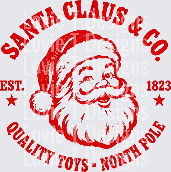 Santa Claus & Co. vintage Christmas DTF transfer design