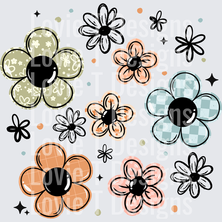 Daisies – DTF Transfer – product image