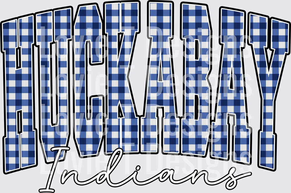 HUCKABAY INDIANS ROYAL GINGHAM