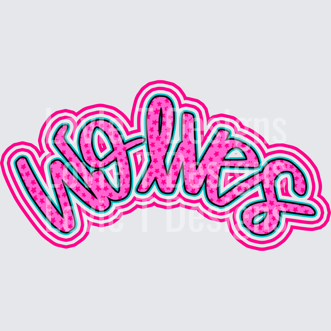 Wolves Pink Pocket – DTF Transfer