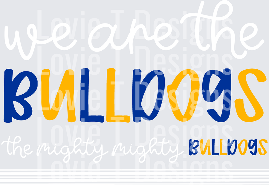 Bulldogs-MightyMighty-Royal and Yellow Gold