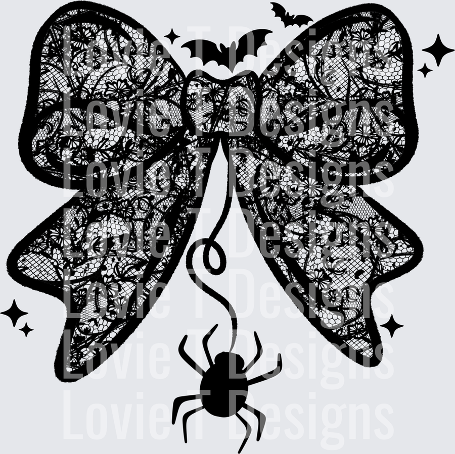 Lace_Bow_Single_Color_Black