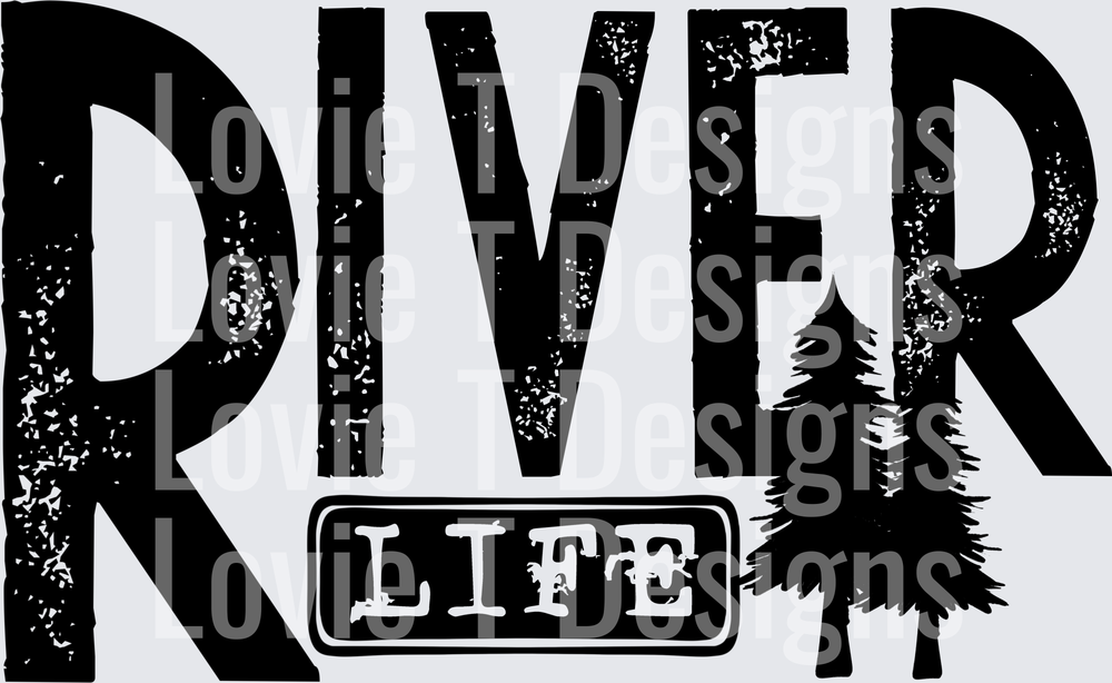 River life black single color