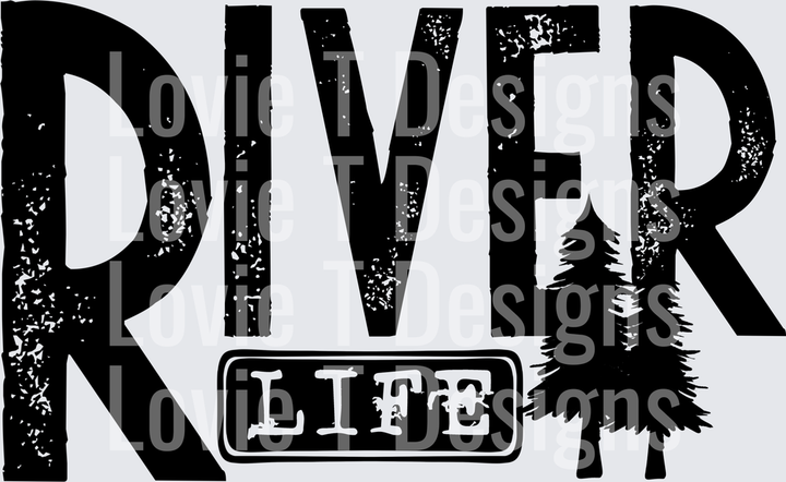 River life black single color
