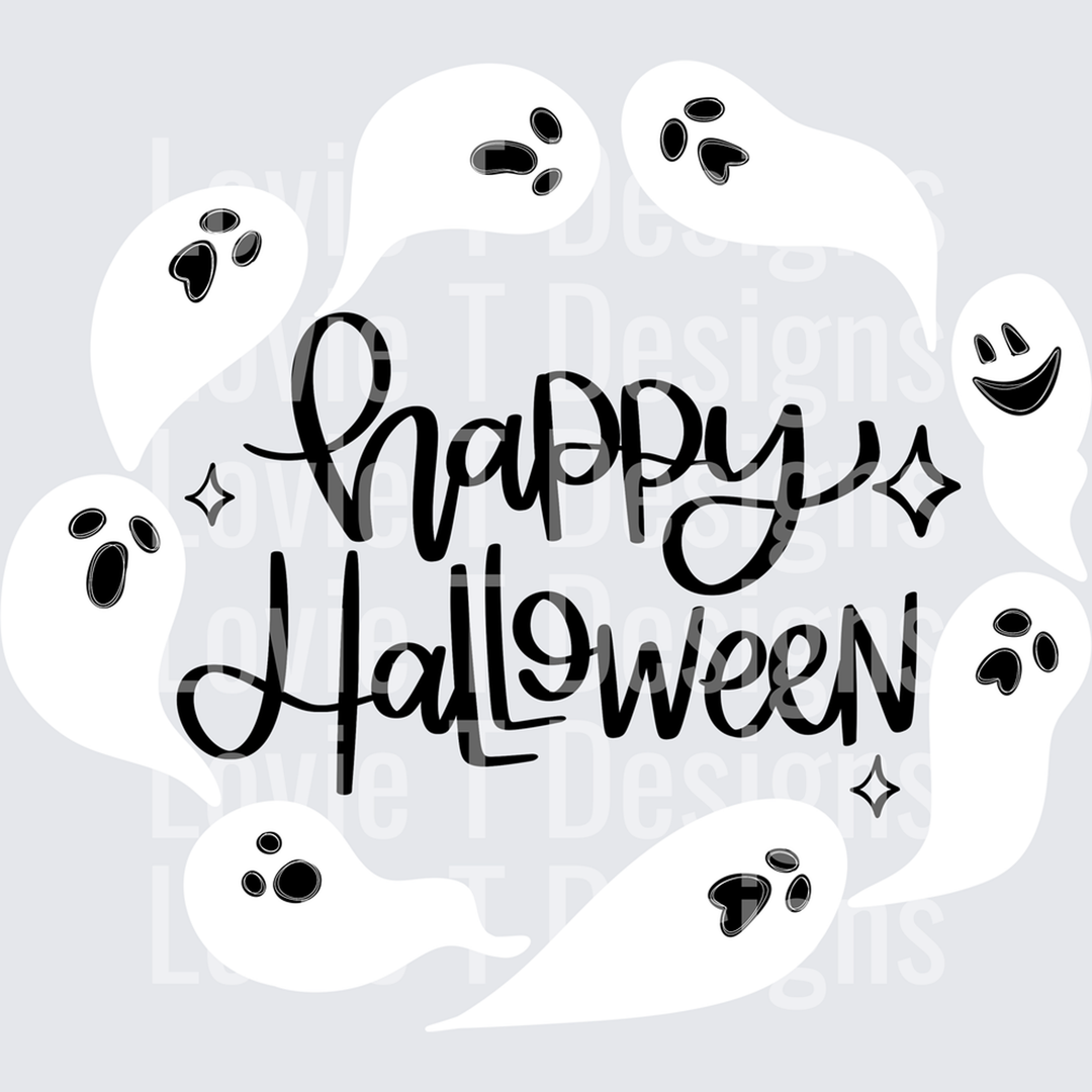 Circle Ghosts – DTF Transfer – product image