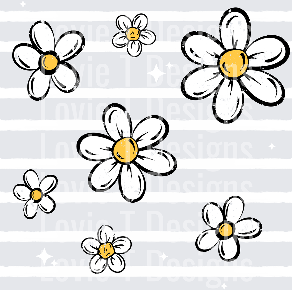 Flower_Stripe_White