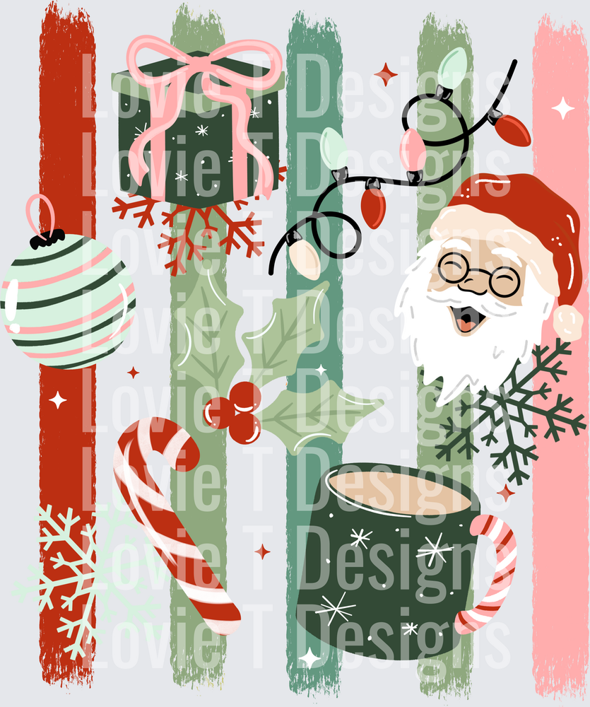 Santa Gift Light Skin Stripes