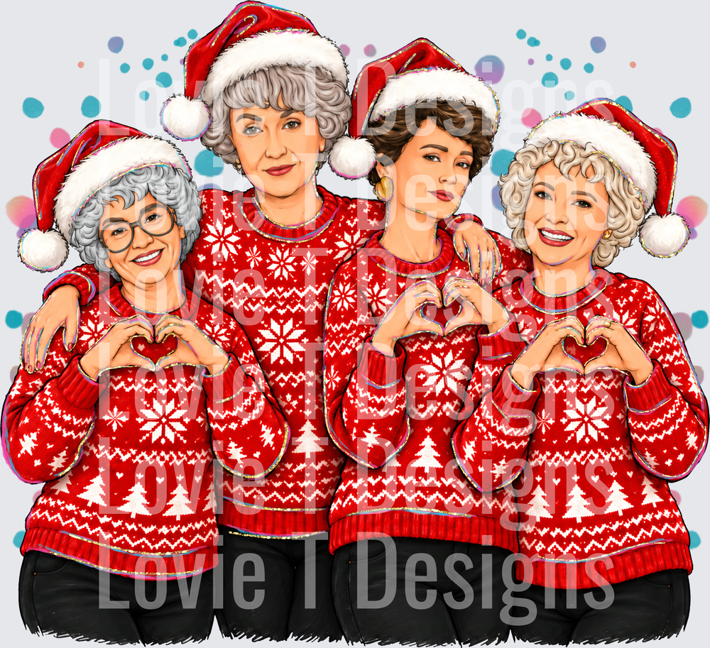 GOLDEN GIRLS SANTAS BADDIES NO WORDS