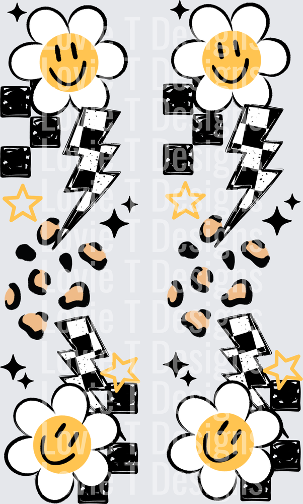 Coordinating_Happy_Flower_Checker_Sleeve_Black_