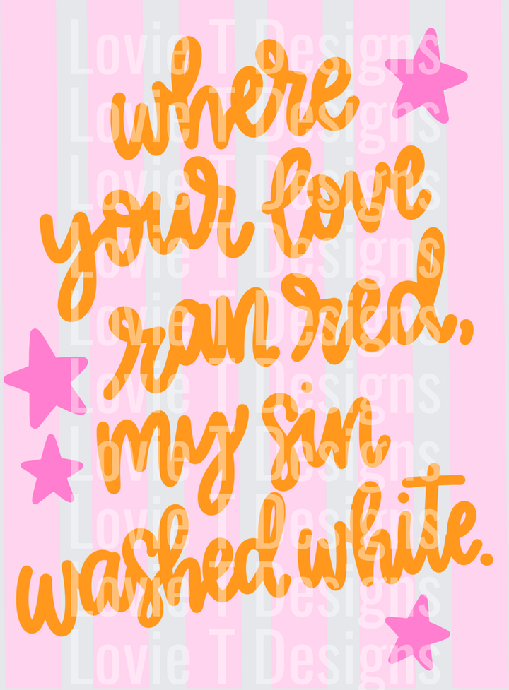 where your love ran red lowercase y