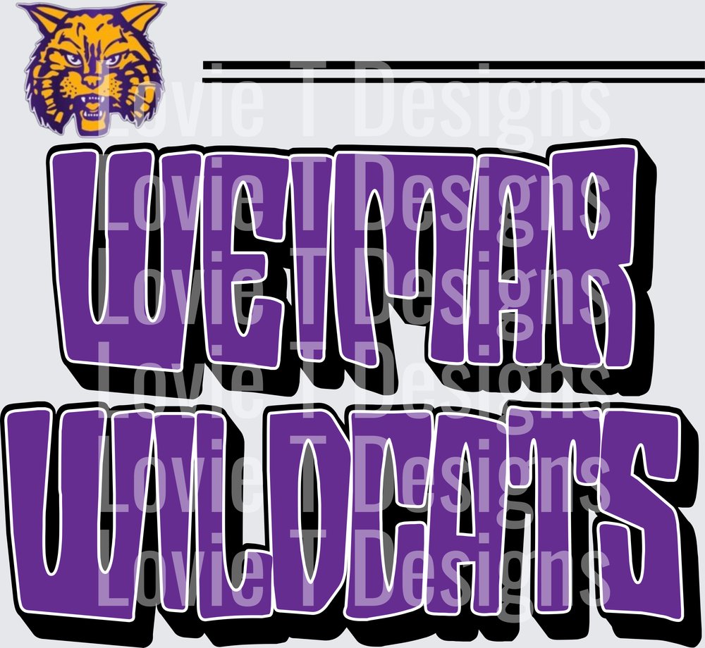 WEIMAR WILDCATS RETRO STRIPES SOLID