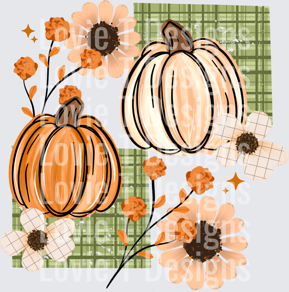 plaid pumpkins