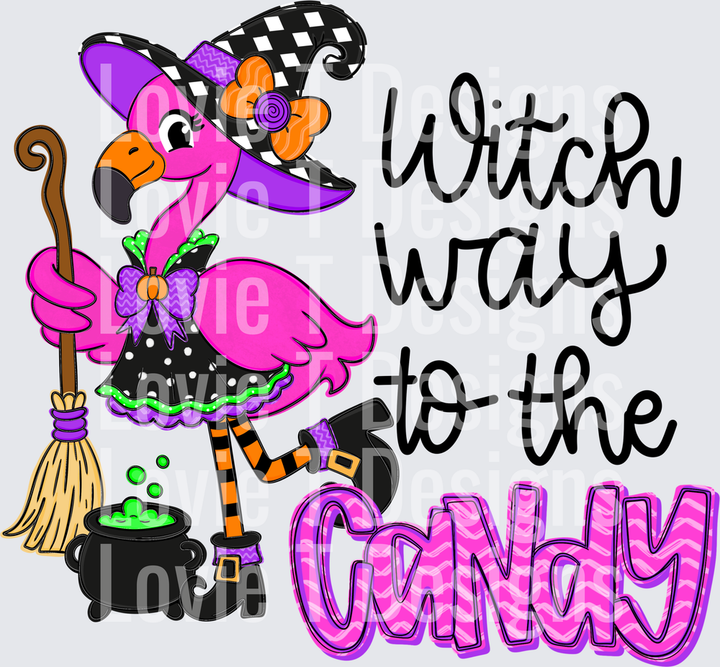 Witch Way To The Candy DTF transfer