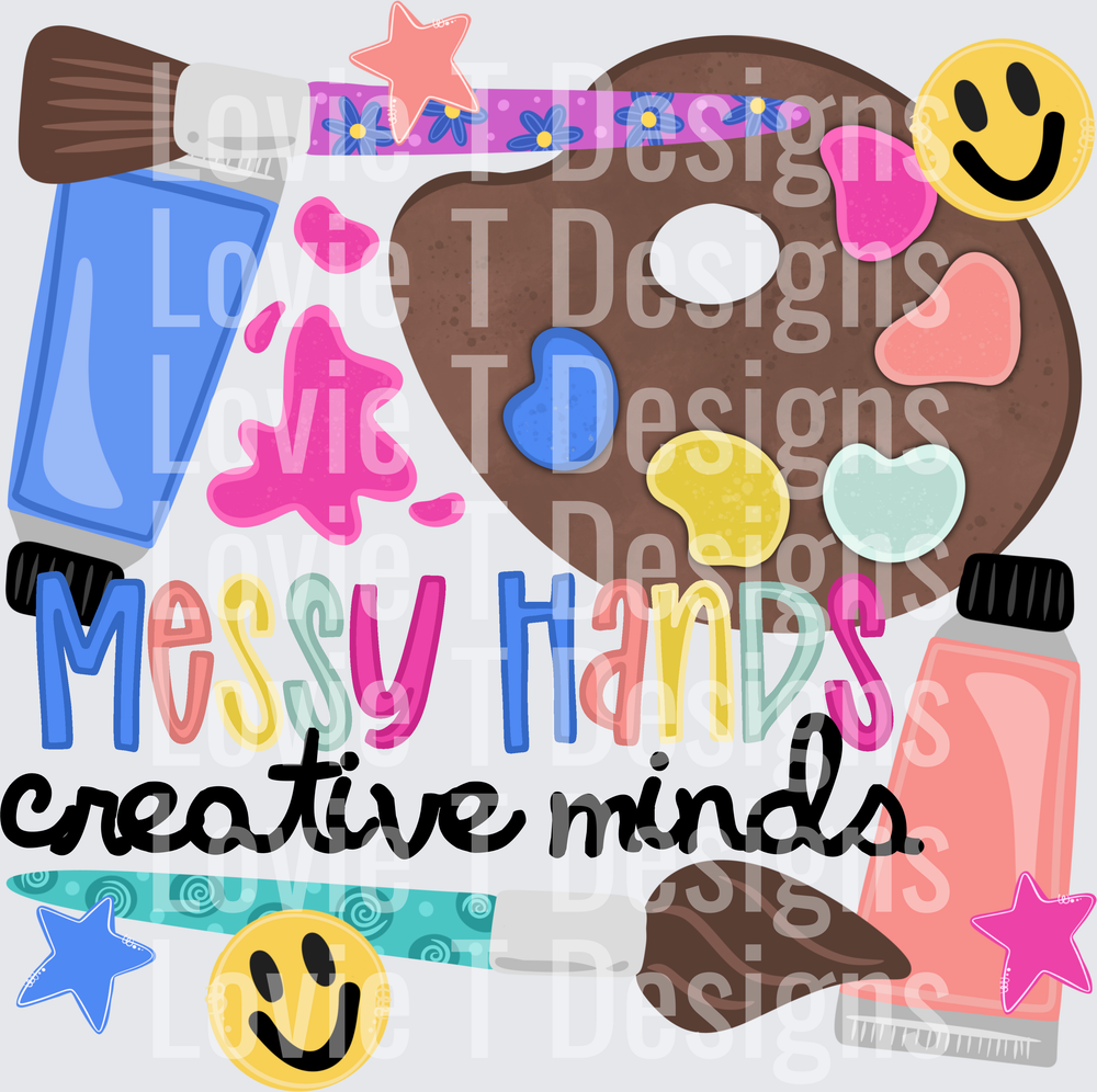 Messy Hands Creative Minds Art Palette Paint