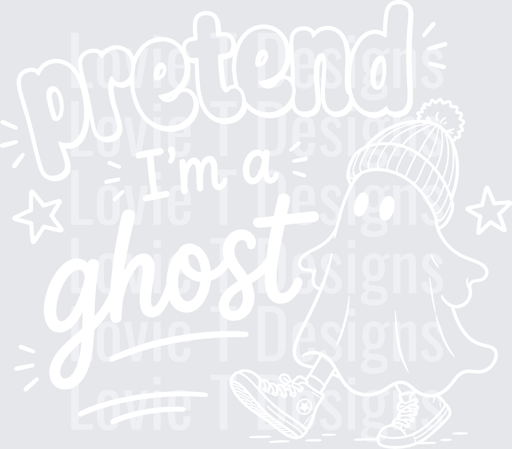 PRETEND IM A GHOST white