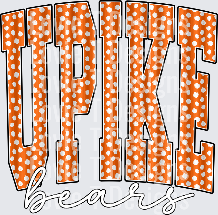 UPIKE BEARS ORANGE DOT