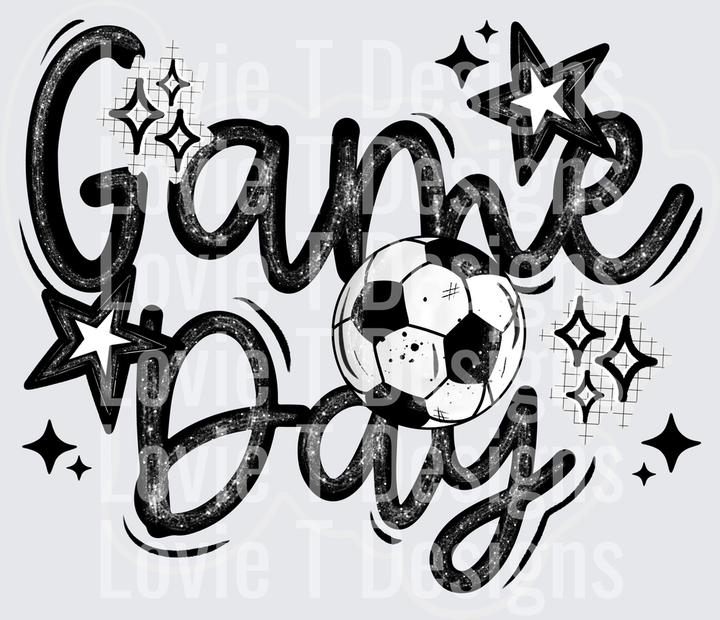Game Day Soccer 2 sports DTF transfer design
