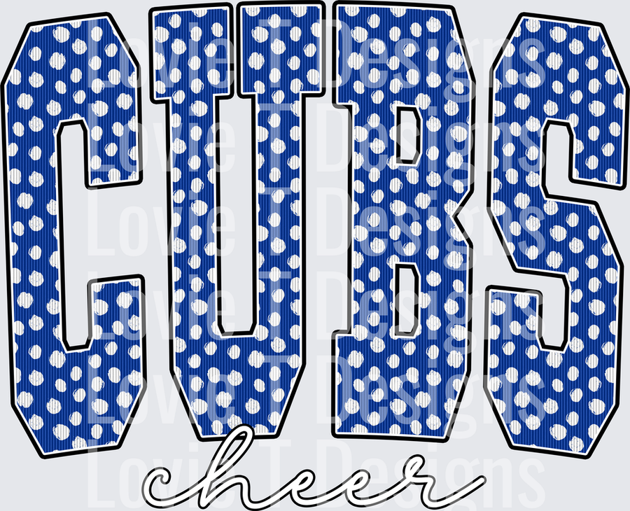CUBS CHEER BLUE DOT